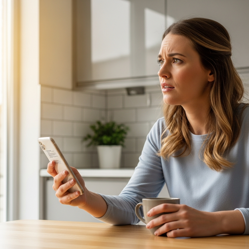 Patient researching chiropractic care on a smartphone