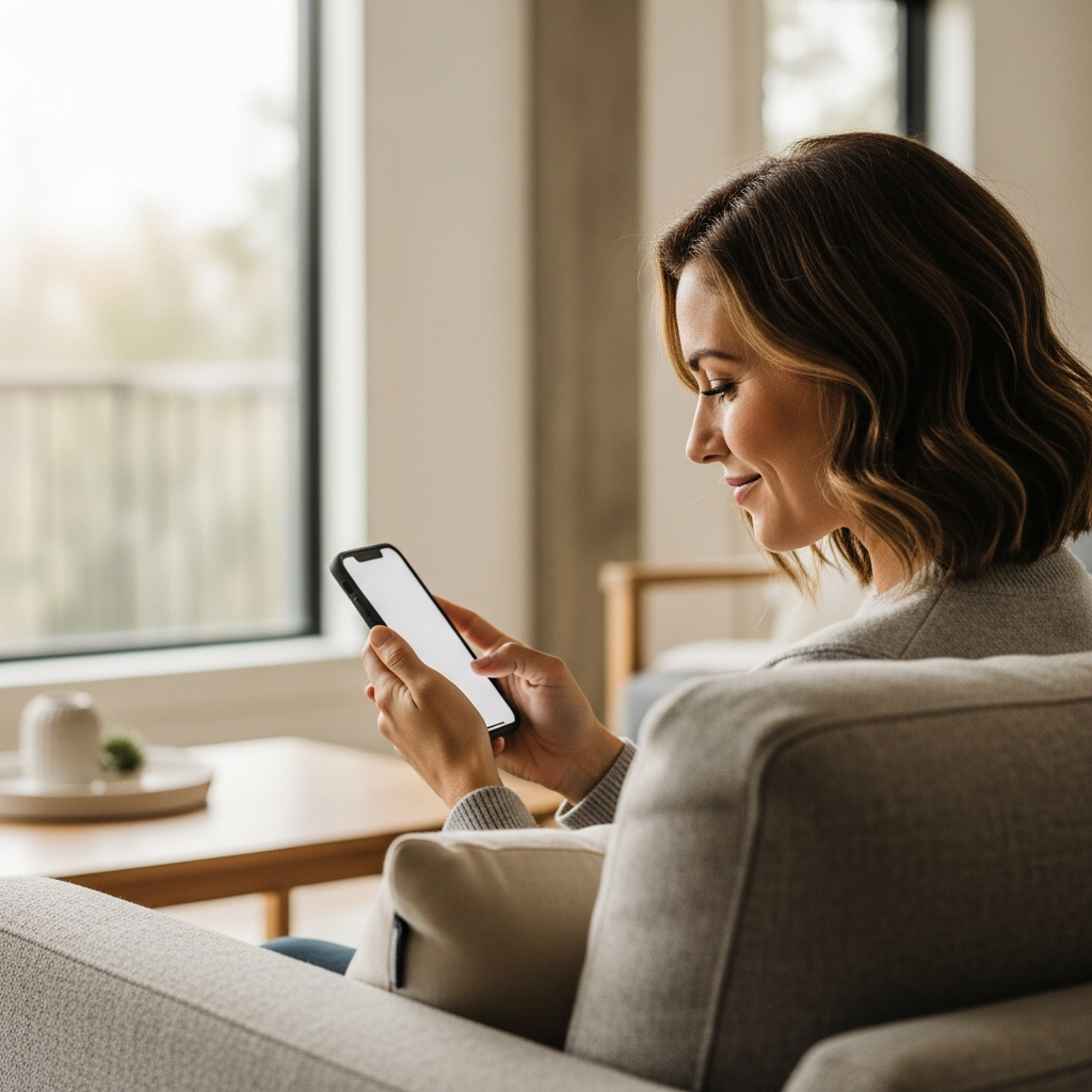 Patient researching cosmetic dentistry options online