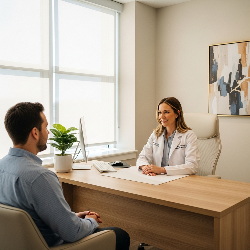 Medical weight loss clinic consultation